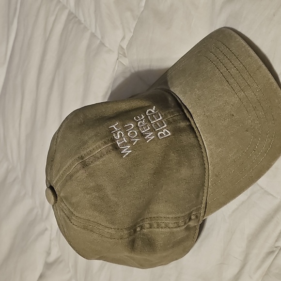 "Wish You Were BEER" Womens Hat. Buckle Cap! - Picture 2 of 7